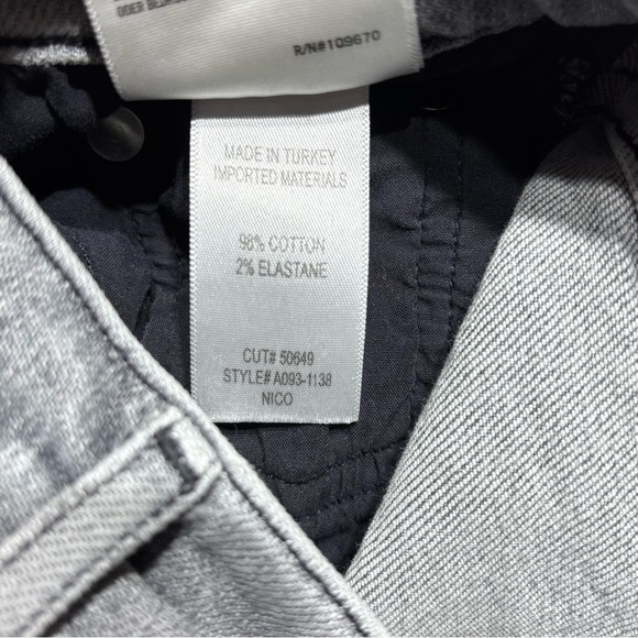 Agolde Jeans Womens 24 NICO High Rise Button Fly Raw Hem Frayed Edge Stretch - Picture 3 of 5